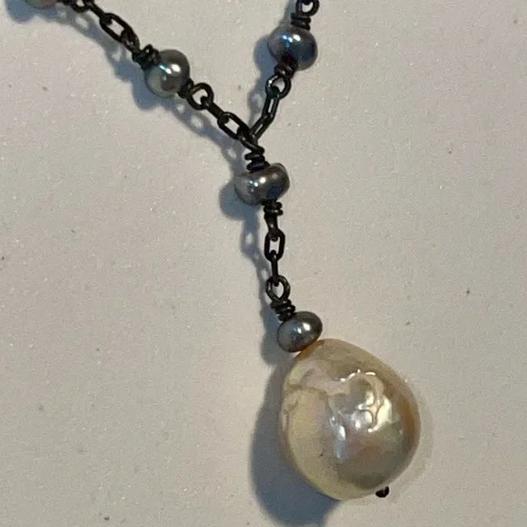 RARE! Vintage 1990’s Ten Thousand Things Double Strand Tahitian Pearl Necklace - Picture 7 of 8